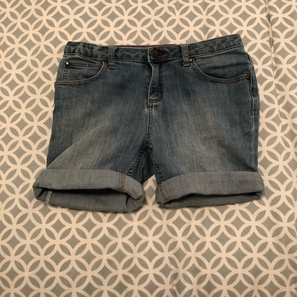 Girls Denim Bermuda Jean Shorts